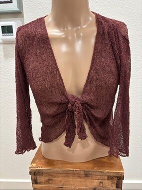 Back From Bali Women’s Sheer Ethically Made Elegant Shrugs 3/4 Sleeve Sz OS